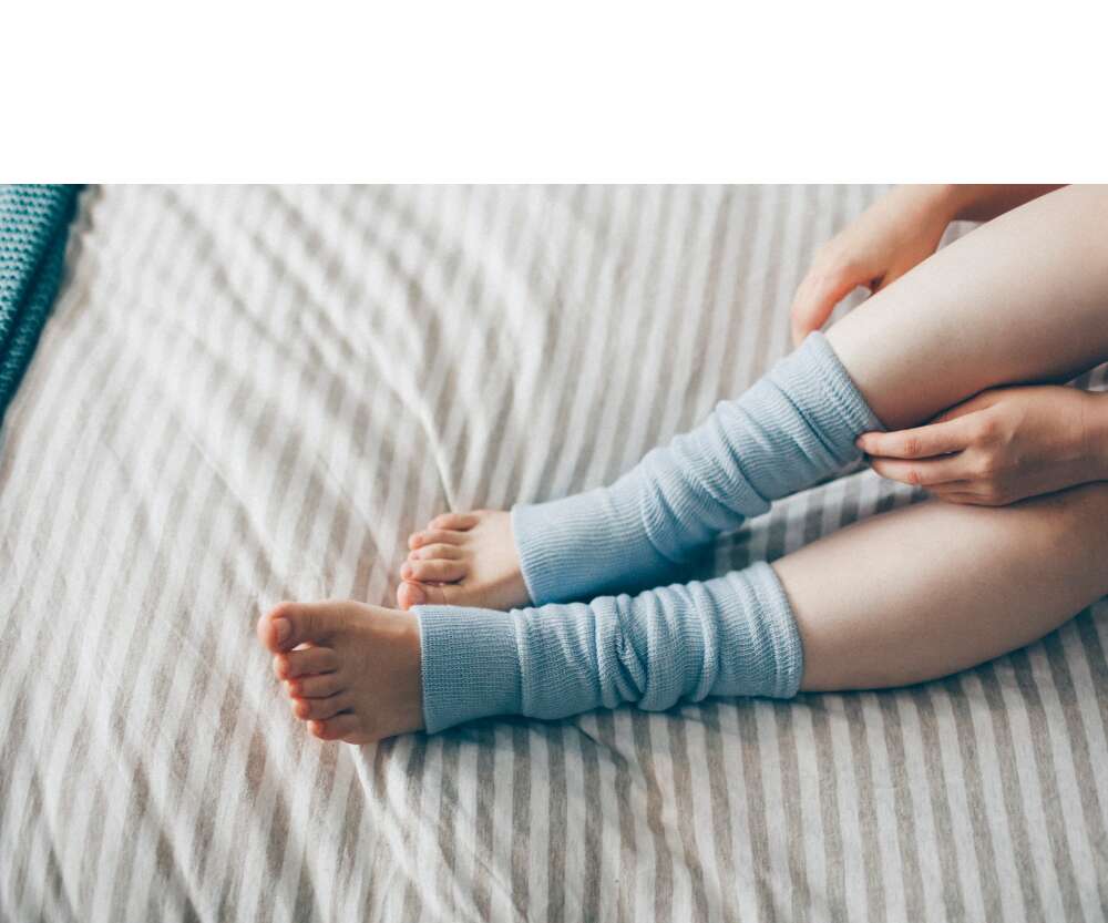 アンクルウオーマー(ベイビーブルー）